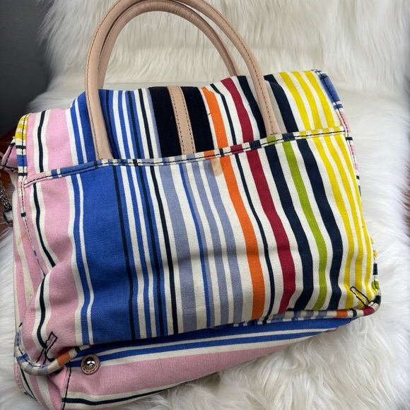 Juicy Couture Maeve crazy for couture messenger Bag with Vibrant Stripes - Picture 2 of 12